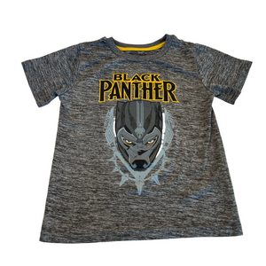 3/20$ Marvel Black Panther Grey Kids Short Sleeve Tee T-shirt size 7